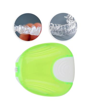 Orthodontic Storage Case | Portable Waterproof Dentures for Adults | Dental Care Set (Green) - Buy Online on GoSupps.com