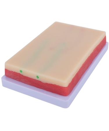 4 Pcs Venipuncture IV Injection Training Pad - Silicone Human Skin Suture Model with 4 Veins, 3 Skin Layers for Injection Practice - Buy Online on GoSupps.com