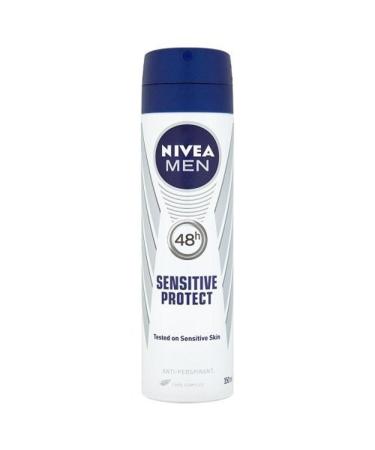 Nivea 150ml For Men Sensitive Protect 48H Anti-Perspirant - Buy Online on GoSupps.com