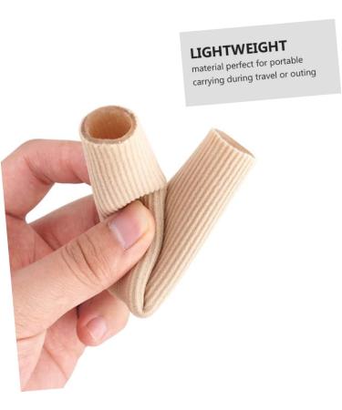 Plafope 2pcs Gel Finger Toe Cover - Silicone Thumb Protector Bandages for Finger Support and Wound Healing - Flesh Color - Buy Online on GoSupps.com