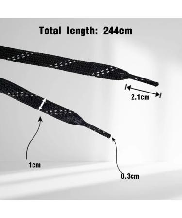 Buy Tsuwno Waxed Ice Hockey Laces - Anti-Freezing Break-Resistant | 96 Inch Black Professional Laces for Sports & Skiing - Buy Online on GoSupps.com
