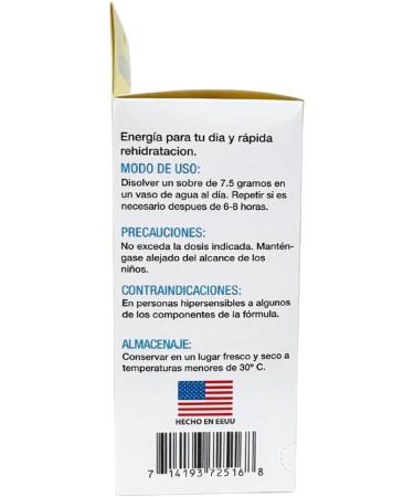 Gomalito y m s Rehydrating Supplement with Electrolytes B Vitamins & Caffeine Instant Energy & Fast Recovery Orange Flavor 25 Sachets x 7.5g Made in USA - Buy Online on GoSupps.com