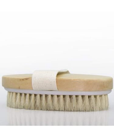 Boolavard Dry Skin Body Brush - Natural Bristle for Exfoliation, Cellulite Treatment, and Lymphatic Function Improvement - Buy Online on GoSupps.com