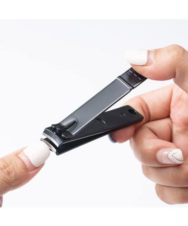 Professional Thick Nail Clippers for Fingernails and Toenails - Black - Buy Online on GoSupps.com