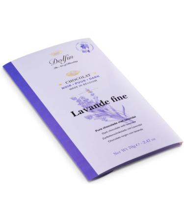  Dolfin Dolfin | 60% Dark Chocolate and Lavender | Cocoa Bar 60% Fine Lavender Flowers - 1 x 70 Gr - Buy Online on GoSupps.com
