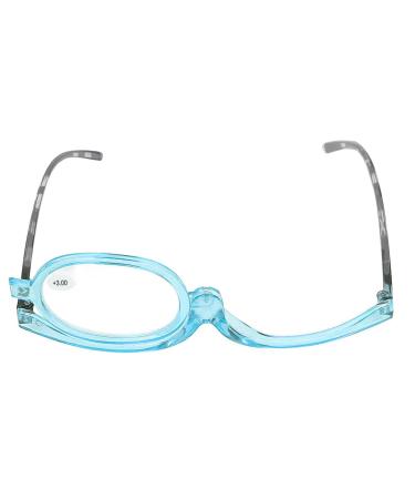 Make -up make -up glasses with foldable glasses reading glasses women make -up glasses make -up glasses make -up glasses make -up glasses reading glasses presbyopia glasses visual aid makeup reading glasses +3.0 light blue