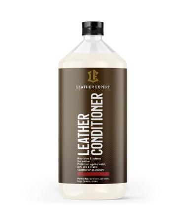 Leather Expert Conditioner for smooth leather 1000 ml Leather lotion provides softness and shine Leather care for leather sofas couches and upholstery Car care product without