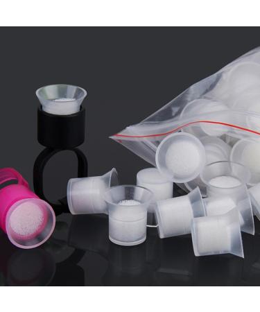 50 Pi ces Anneaux de Colle pour Extensions de Cils Supports Plastique pour Pigments et Maquillage pour Salons de et Diy - Buy Online on GoSupps.com