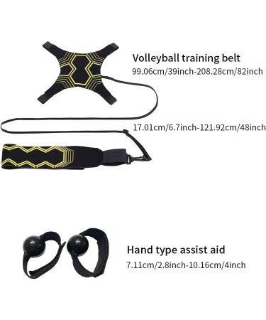 Yuhoo Volleyball Training Aid - Adjustable Waist Belt for Serving, Setting, Spiking, and Arm Swing - Soccer & Volleyball Hitting Trainer - Black - Buy Online on GoSupps.com