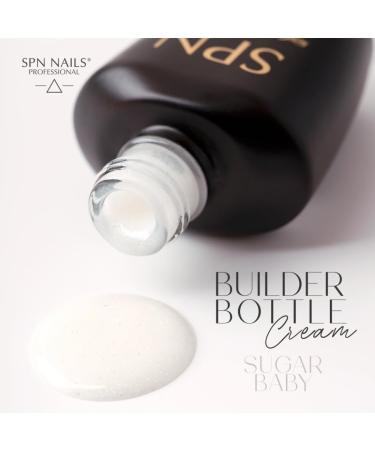 SPN Nails Professional Sugar Baby Builder Bottle Cream Gel Nail Polish 10ml- Builder Gels for Nails Extension - illuminated by a million tiny specks - Salon-Lasting Manicure LED/UV Lamp Curable - Buy Online on GoSupps.com