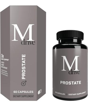 Mdrive Prostate Health Supplement for Men - Promotes Urinary Tract Health, Supports Normal Bathroom Frequency & Bladder Emptying - 60 Capsules - Buy Online on GoSupps.com