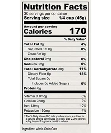 Anthony's Premium Steel Cut Oats 3 lb - Gluten Free Non GMO Irish Oatmeal - Whole Grain - 3 Pound Pack - Buy Online on GoSupps.com