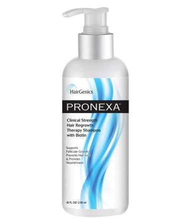 Hairgenics Pronexa Clinical Strength Hair Growth & Regrowth Therapy Hair Loss Shampoo With Biotin, Collagen, and DHT Blockers for Thinning Hair, 8 fl. oz.