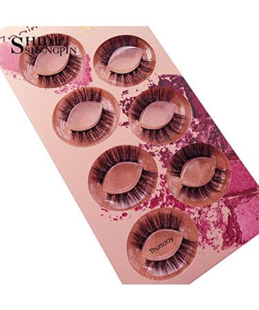Buy ShidiShangpin 7 Pair 3D False Eyelashes - Natural Soft Handmade Thick & Long - Includes Eyelash Tweezers | International Shipping Available - Buy Online on GoSupps.com
