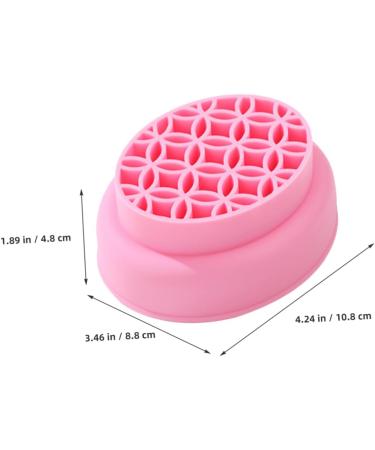 Didiseaon Makeup Brush Cleaning Cup Makeup Brush Cleaning Pads Makeup Sponge Cleaners Makeup Brush Cleaner Makeup Cleaner Brush Cleaner Mat Pink Make up Cleaning Bowl Silica Gel - Buy Online on GoSupps.com