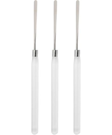 Makeup Spatula Stainless Steel Easy Clean 3 Pieces Nail Gel Spatula for Color Mixing for Nail Art - Buy Online on GoSupps.com