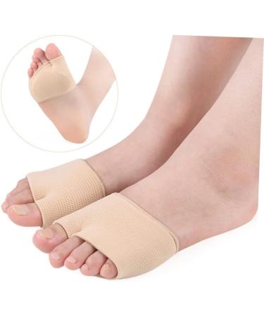 FRCOLOR Bunion Cushioning Pads - 2pcs Metatarsal Gel Sleeve & Separator | Skin Color Bunion Straightener & Cushions - Reusable Foot Care Solution - Buy Online on GoSupps.com