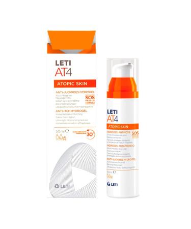 LETI AT4 Anti-Itching Hydrogel - Instant Relief for Itchy Skin & Neurodermatitis Ecarf Certified 50 ml - Buy Online on GoSupps.com