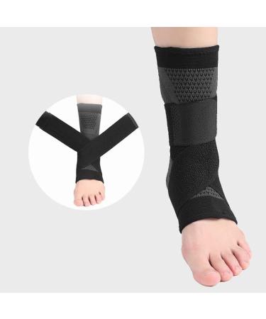 Adjustable Ankle Brace Sleeve - Athletic Support & Elastic Nylon Sportswear for Men | Shop Now - Buy Online on GoSupps.com