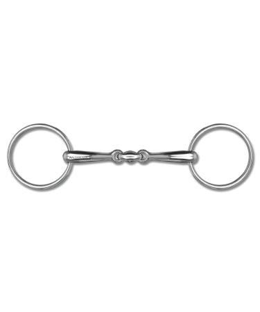 WALDHAUSEN loose ring snaffle double broken solid 16 mm width 16.5 cm