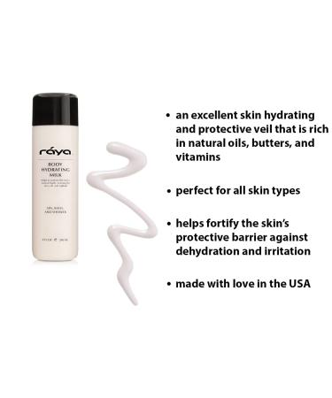 Raya Body Hydrating Milk 8 oz - Moisturizing & Restorative Body Lotion with Natural Oils & Vitamins | Softens & Calms Skin | International Shipping Available - Buy Online on GoSupps.com
