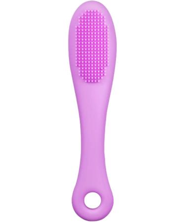 Grooming Brush for Cat Chin | Grooming Chin Scrubber Soft Chin Brush | Non-Slip Cleaning Brush Finger Multifunctional Pet Supplies for Cats Purple - Buy Online on GoSupps.com