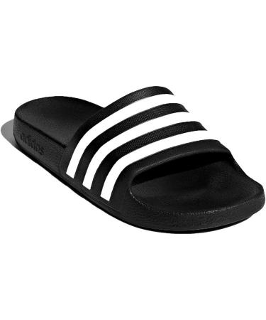 Buy adidas Aqua Adilette Slides 43 EU - Stylish Black White Slides for Men & Women | Fast International Shipping - Buy Online on GoSupps.com