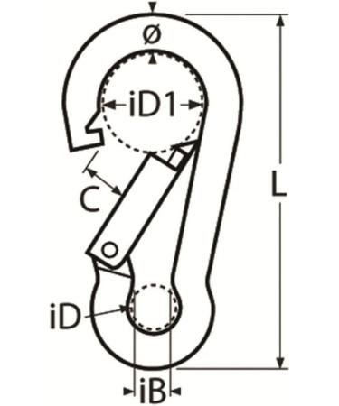 Durable Stainless Steel Snap Hook 8*80 mm - Perfect for Maritime & Outdoor Use | Buy Now! - Buy Online on GoSupps.com