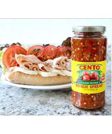 Cento Diced Hot Cherry Pepper Hoagie Spread 12 Fl Oz - Pack of 3 - Buy Online on GoSupps.com
