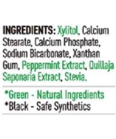 200 Pack Natural Toothpaste Tablet Bits - Chewable Mouthwash Whitening Bite Tablets for Teeth SLS & Fluoride Free Eco & Travel Friendly - Zero Waste Packaging - Mint & Activated Charcoal (Peppermint) - Buy Online on GoSupps.com