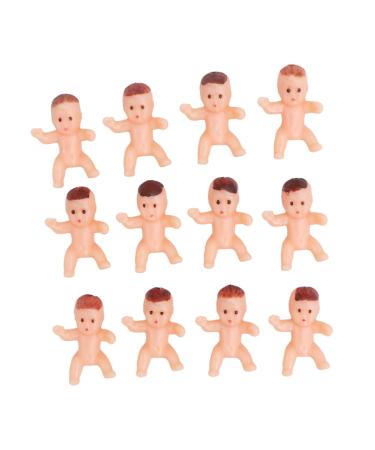 Ciieeo 100pcs Shower Decorations Mini Babies for Shower Toy for Ornaments for Miniture Decoration Decor Mini for Shower Game Toys Toy Tiny Dolls Props As Shown Size 1