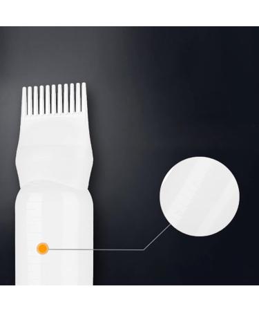 XEROLENE 2 PCS Hair Dye Brush Bottle Root Comb Applicator Bottle Plastic Squeeze Hair Dye Bottle Salon Hair Dying Tool for Hair Coloring Dye and Scalp Treament Essential (White) - Buy Online on GoSupps.com