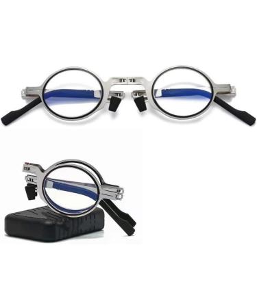 Limfer Portable Mini Blue Light Blocking Reading Glasses - Compact Folding Fashion Anti-UV Design for Men & Women - Buy Online on GoSupps.com