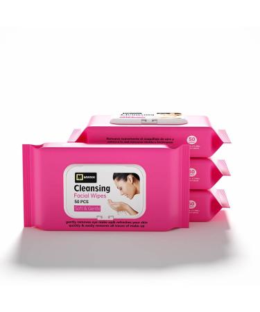 Cleansing Facial Wipes: 50 Luxuriously Gentle and Incredibly Soft Pieces for Your Skincare Routine."