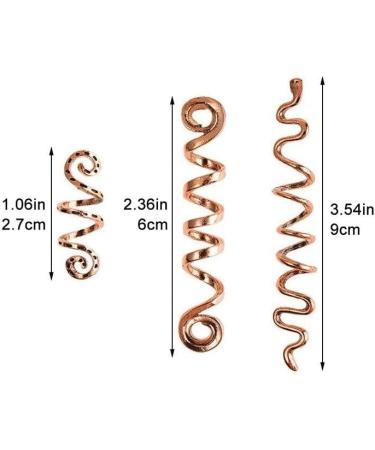 28 Pcs Braid Hair Accessories Celtic Hair Jewelry Dreadlock Accessories Loc Jewelry Hair Braid Coil Jewel Hair Cuffs Hair Clips for Women Girls rose gold - Buy Online on GoSupps.com