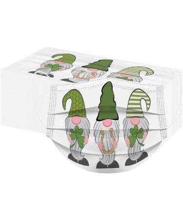 90Pcs Adult St. Patrick's Day Disposable_Face_M sks Gnomes for Holiday Party St Patricks Day Decorations Breathable Protection Saint Patricks Decor for Adults Women Men - Buy Online on GoSupps.com