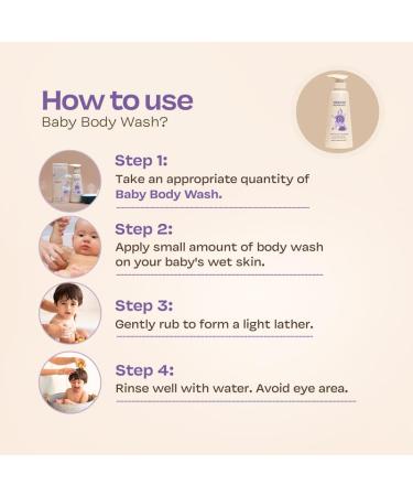 Buy MAATE Baby Body Wash 400ml | Ayurvedic Herbal Formula for Dry & Sensitive Skin | Natural Vegan & Tear-free | pH Balanced Soap Free Body Wash - Buy Online on GoSupps.com
