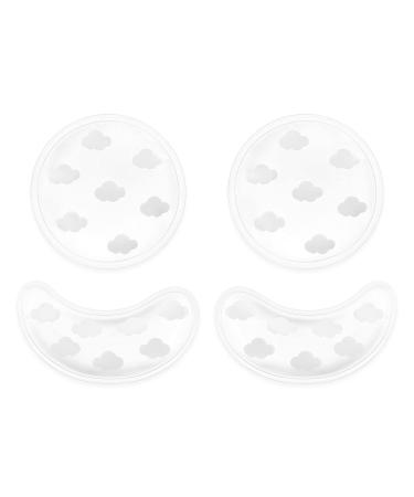 Navaris 4x Reusable Gel Eye Pads - Cooling & Heating Eye Patches for Dark Circles - Stylish Cloud Design - Buy Online on GoSupps.com