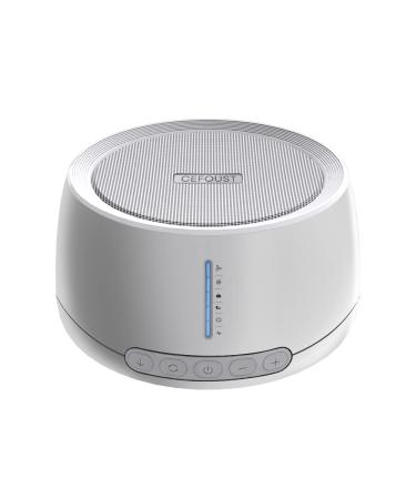Cefoust White Noise Machine,Portable Sound Machine with 30 High Fidelity Soothing Sounds,Auto-Off Timer 36 Levels Audio Size Adjustment,Sleep Sound Machine for Baby Adults Kids(White)