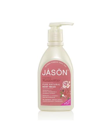 JASON NATURAL PRODUCTS BODY WASH ROSEWATER SATIN 30 FZ