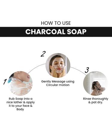 R-awls Charcoal Bath Soap - Deep Cleansing Anti-Pollution Handmade with Activated Charcoal & Eucalyptus Oil - 125g for Men & Women - Buy Online on GoSupps.com