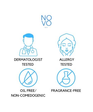 NOVO Tinted Moisturizer SPF 46 - 2.0 fl oz | Primer + Face Sunscreen | Glow-Boosting Formula with Hyaluronic Acid & Niacinamide | Lightweight & Oil-Free - Buy Online on GoSupps.com