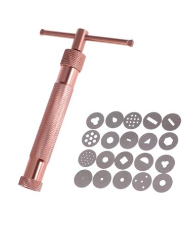 YARDWE Miniature Alloy Rotary Clay Extruder- Clay Extruder Clay Tool with 20 Discs