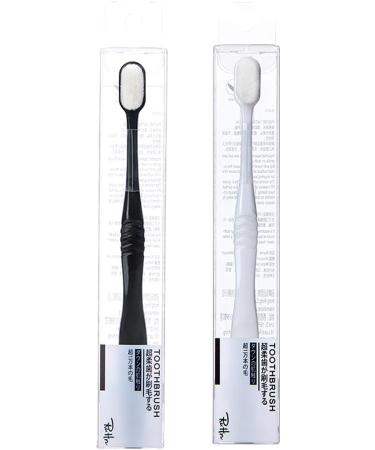 Geardeangloow Hairy Toothbrush - 10 Piece Set | Premium Bathroom Accessories for Pregnancy Care & Travel | Mouth Cleaning Tool in White - Buy Online on GoSupps.com