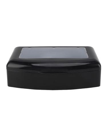 Plastic Nail Tool Clean Box with Separate Filter Multifunctional Sterilizer Box for Nail Art Tweezers Hair Salon Spa