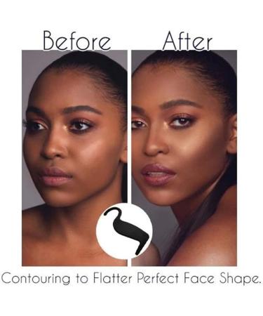 2Pcs Face Contour Makeup Stencils - Lightweight & Durable Tool for Perfect Eye Liner & Contour Makeup - Fits All Face Shapes - Buy Online on GoSupps.com