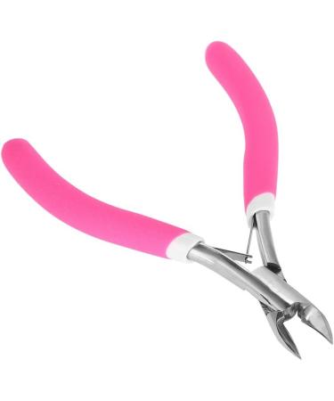 Stainless Steel Nail Art Cuticle Nipper Dead Skin Remover Clipper - Rose Red - Buy Online on GoSupps.com
