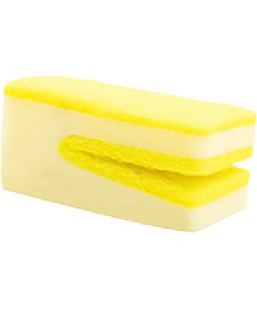 Fovolat Dish Sponges - U-Shaped Dish Scrubber Scouring Pad Non-Scratch Dish Wash Sponge Reusable Scrubbing Sponge for Kitchen Sink Bathroom Toilet Yellow - Buy Online on GoSupps.com
