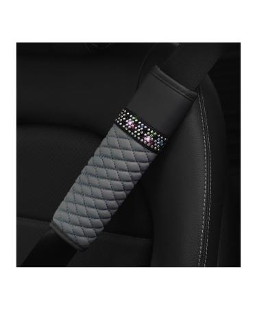 CGEAMDY 2 car belt pads in a two -pack padding for seat belt in the car belt pad in two -pack adult seat belt upholstered Autogurt upholstery (gray)