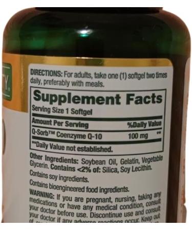 Buy Nature's Bounty Co Q-10 100mg Softgels - 90 Count (Pack of 2) | Best Price & Fast International Shipping - Buy Online on GoSupps.com